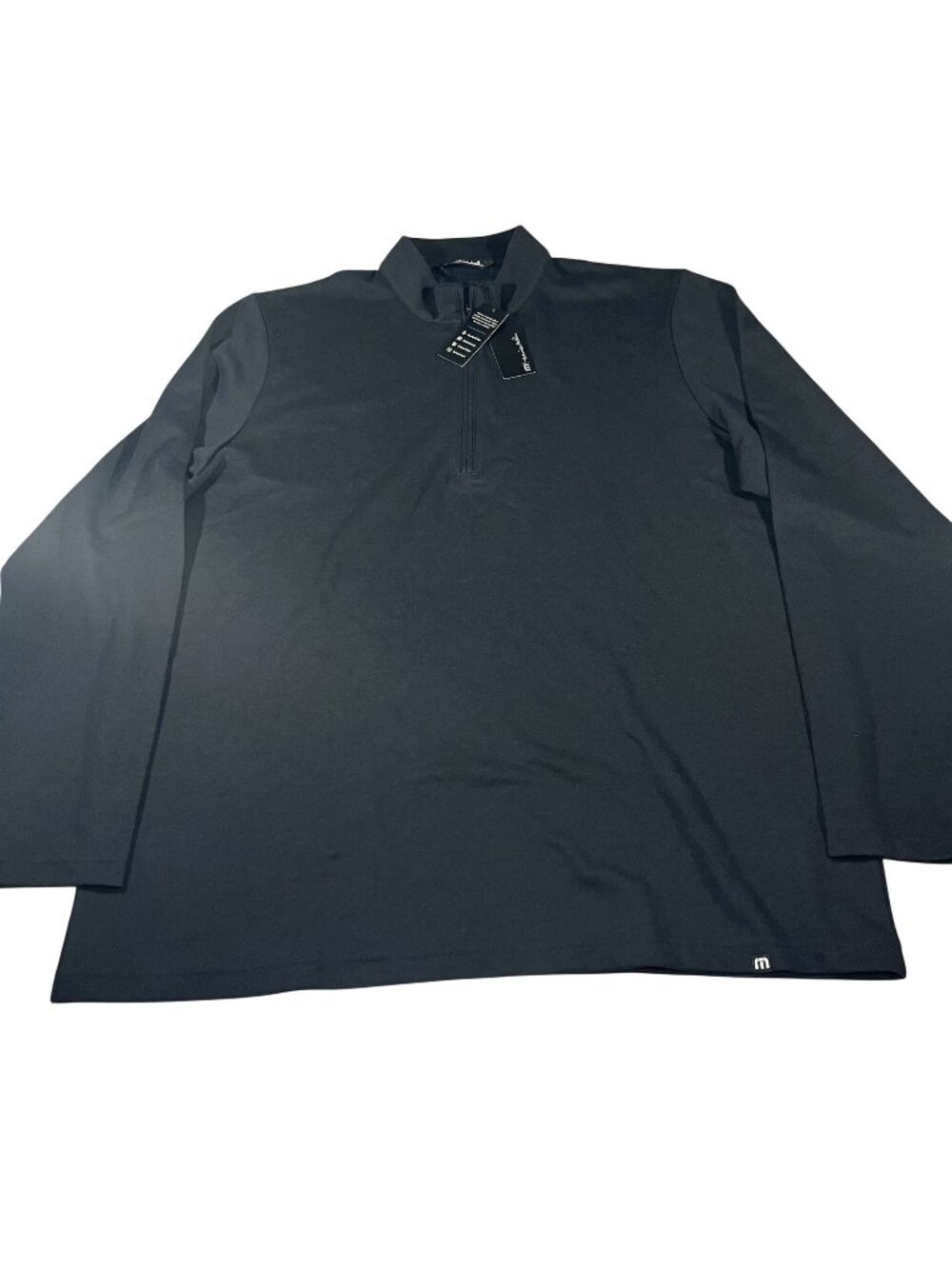 Travis Mathew Mens Black Coveside 1/4 Quarter Zip Pullover Jacket Size 3XL NWT